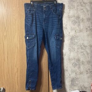 American Eagle Outfitters Women’s Size 18 Regular Dark Blue Jeans Jeggings
